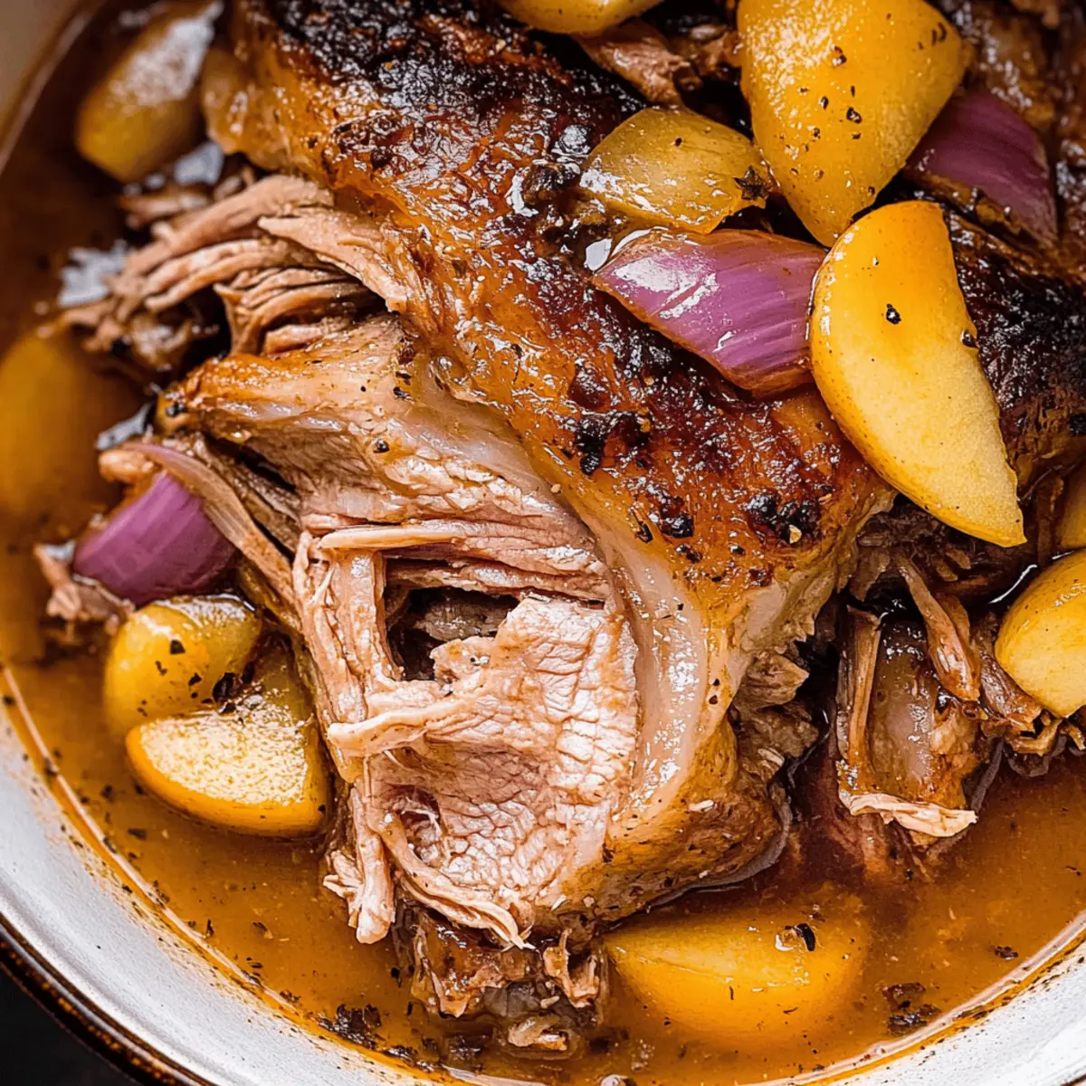 Spiced Rum and Molasses Braised Pork Shoulder
