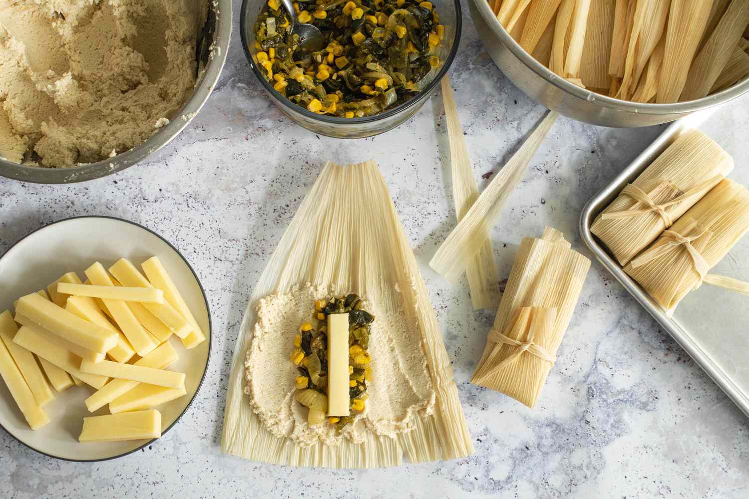 Sweet Corn Humintas Wrapped in Corn Husks