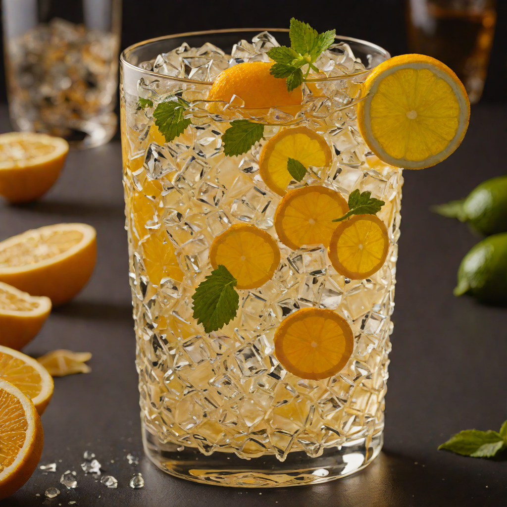 Citrus-Infused Vodka Highball with Soda