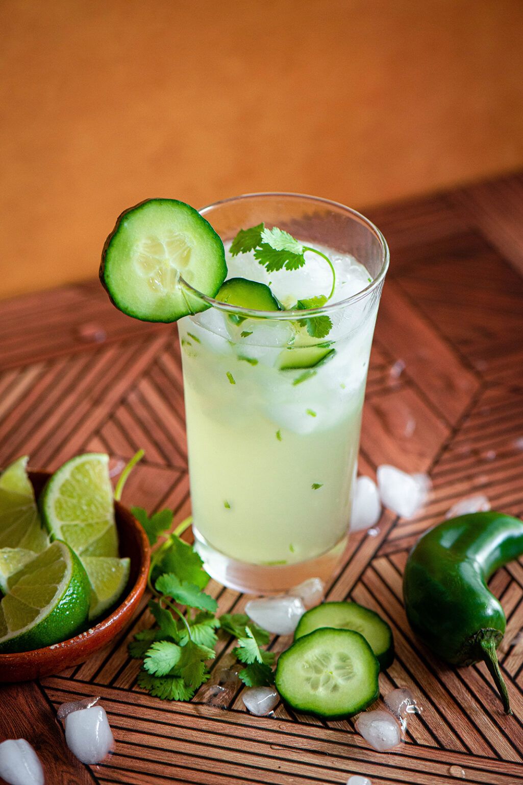 Spicy Cucumber Tequila Collins