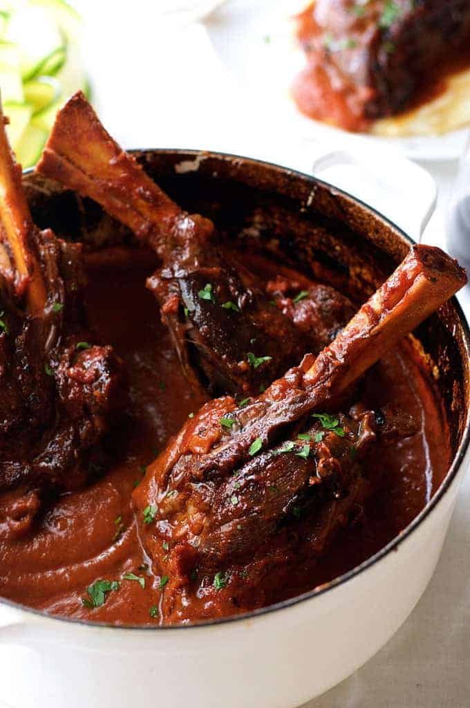 Slow-Cooked Lamb Shank with Desert Pepperberry Sauce