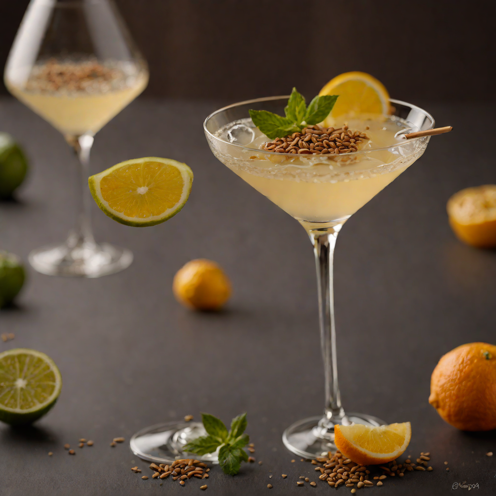 Citrus-Cumin Gin Martini