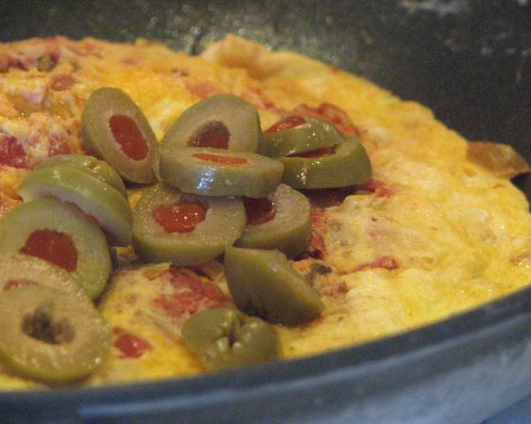 Chorizo and Manchego-Stuffed Spanish Omelette