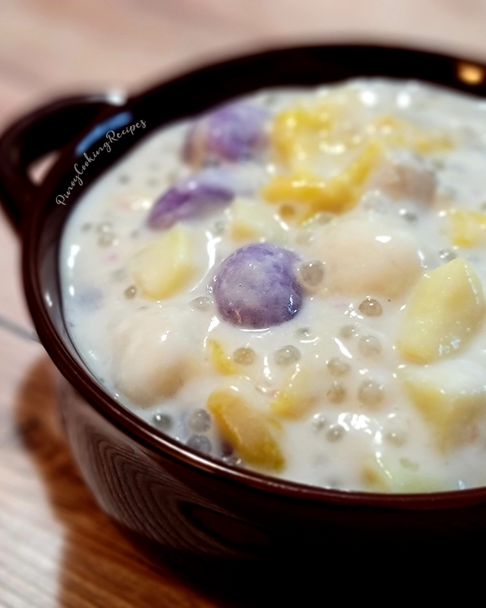 Ginataang Bilo-Bilo with Sweet Potato and Jackfruit