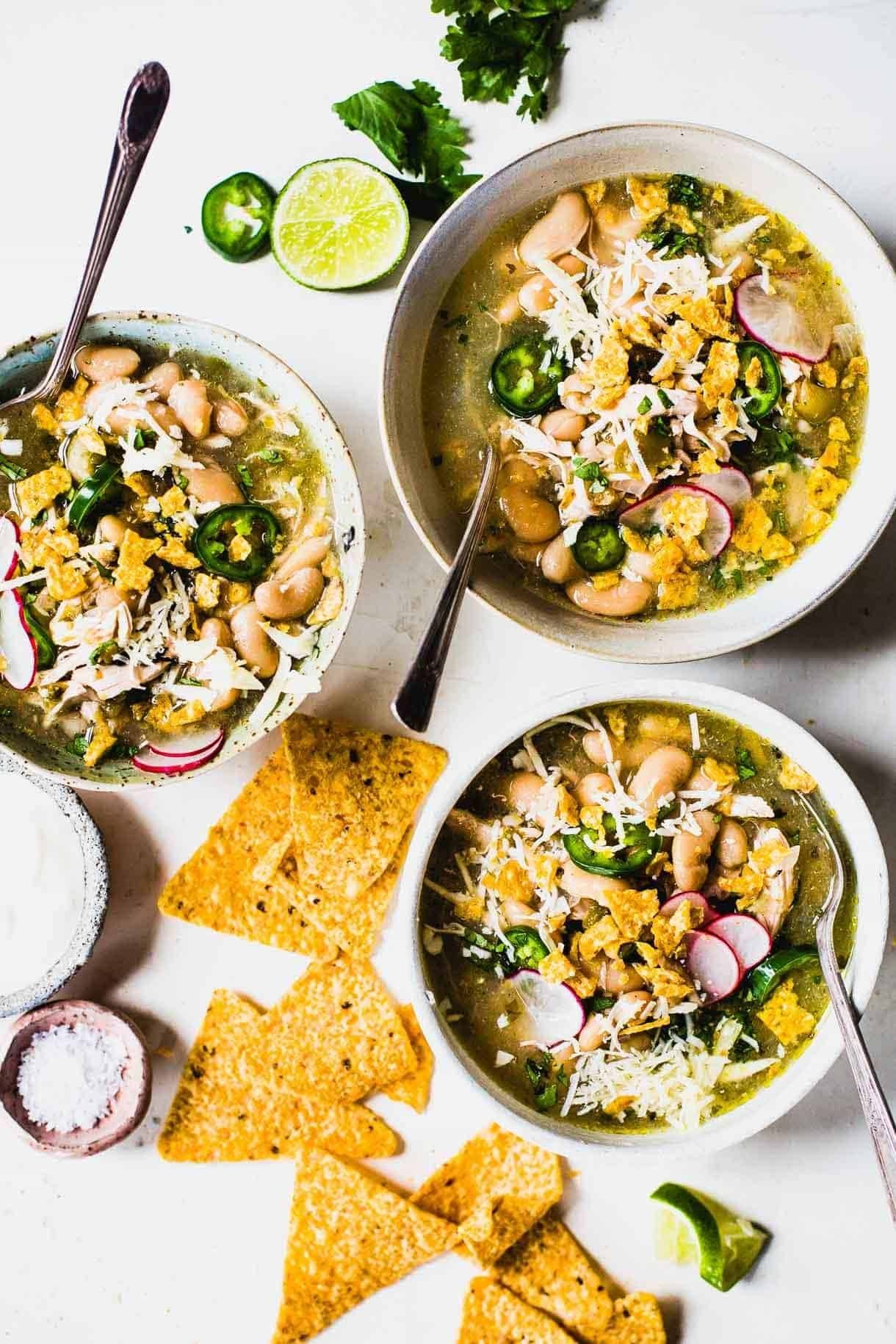 Spicy Lime Soup with Chicken and Roasted Chiles