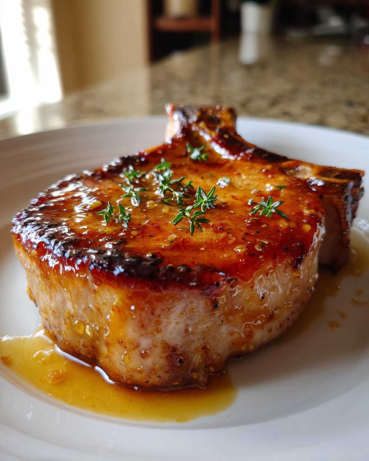 Pan-Seared Pork Chops with Ozark Apple Cider Glaze