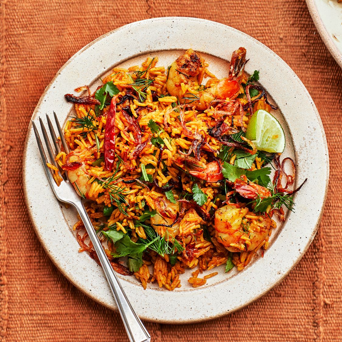 Kashmiri Red Chili and Almond Pilaf