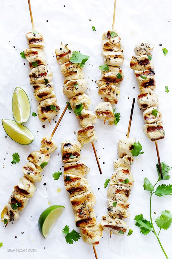 Tequila-Lime Grilled Chicken Skewers
