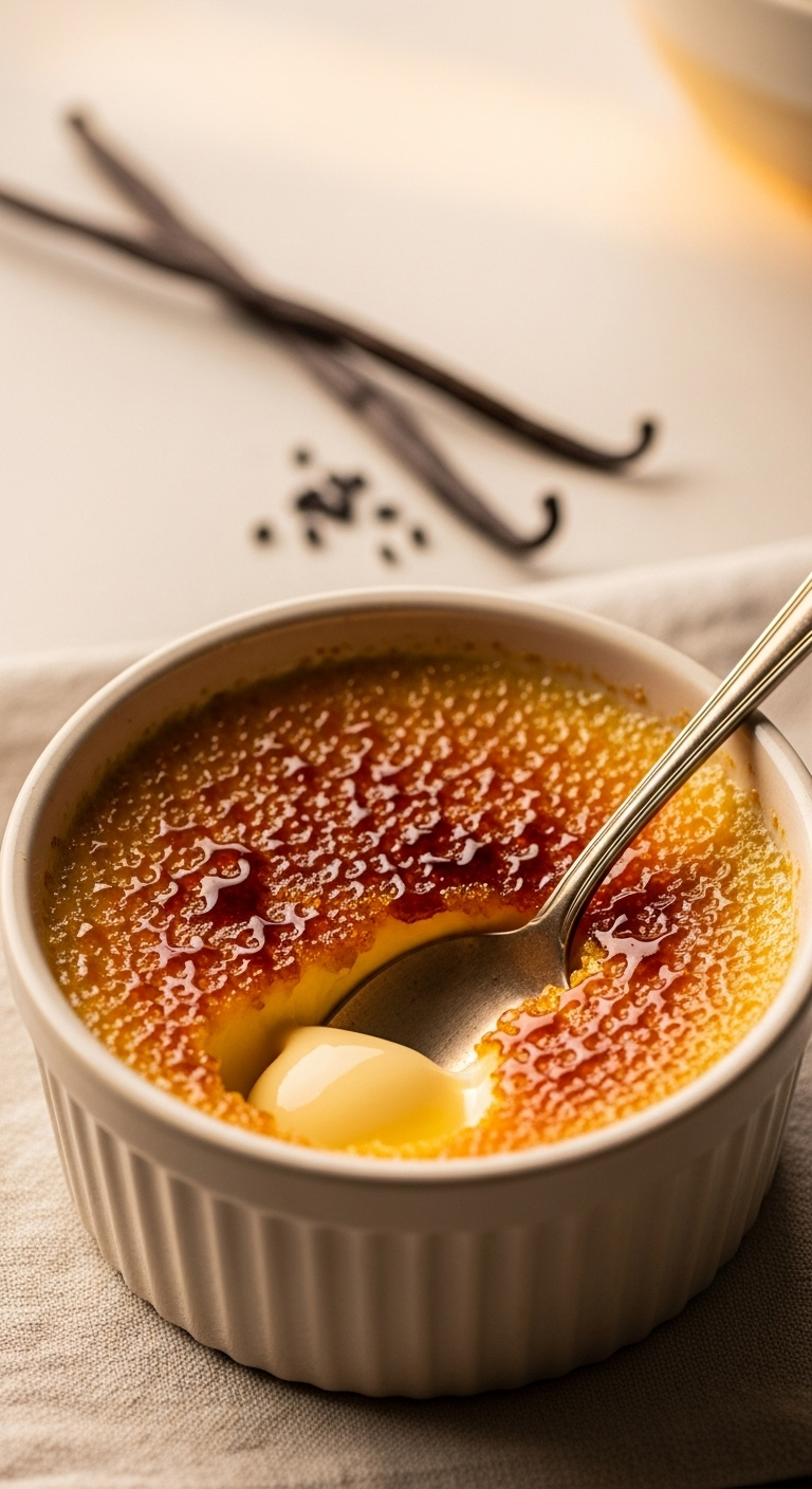 Torch-Seared Vanilla Bean Crème Brûlée
