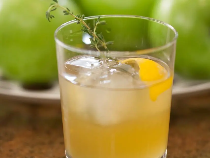 Stirred Honey Thyme Whiskey Sour