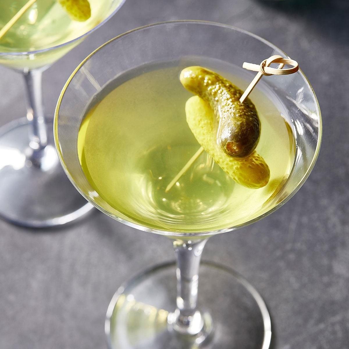 Spiced Pickletini with Gin and Dill