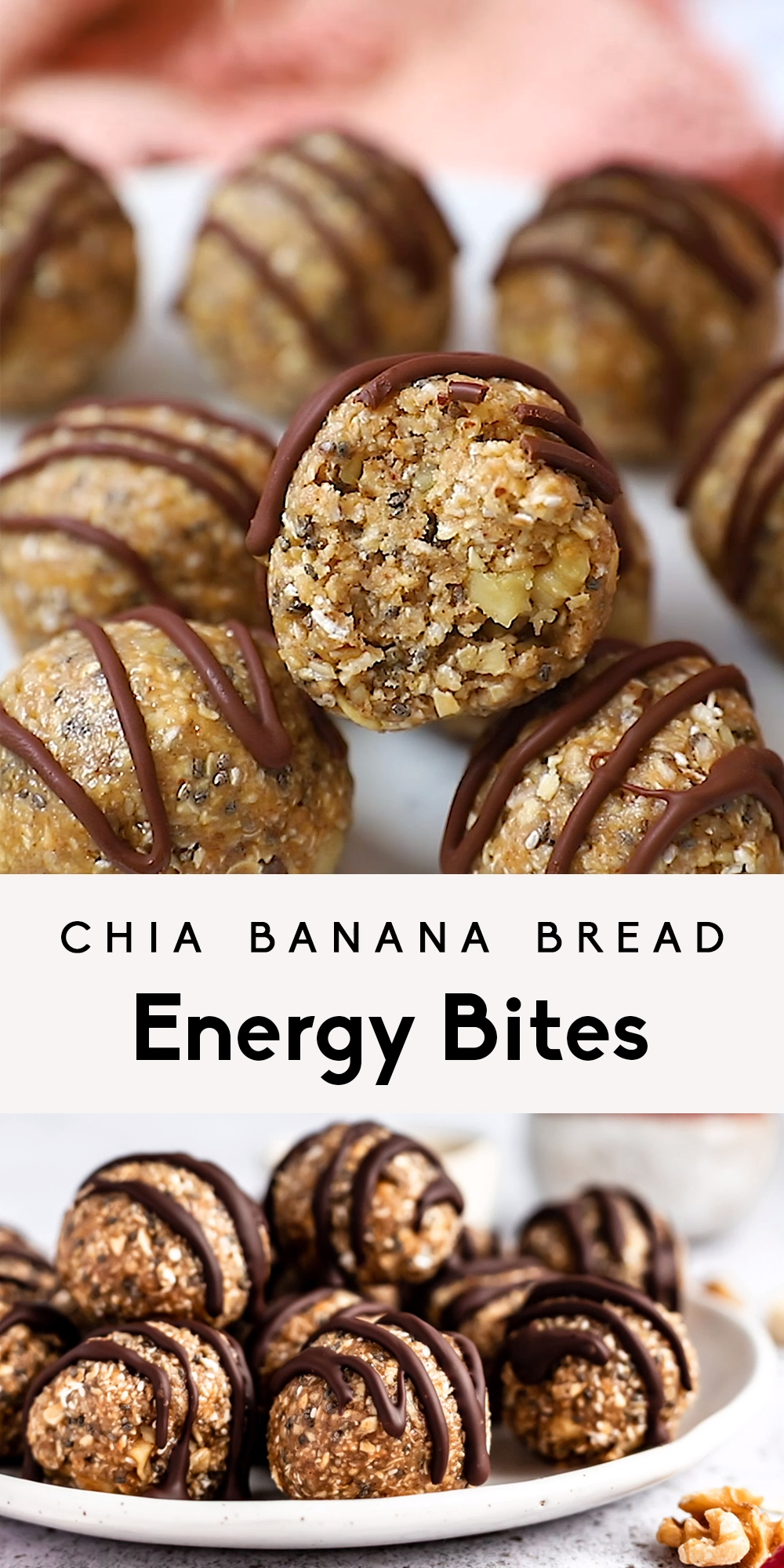 No-Bake Banana Nut Energy Bites with Chia Seeds