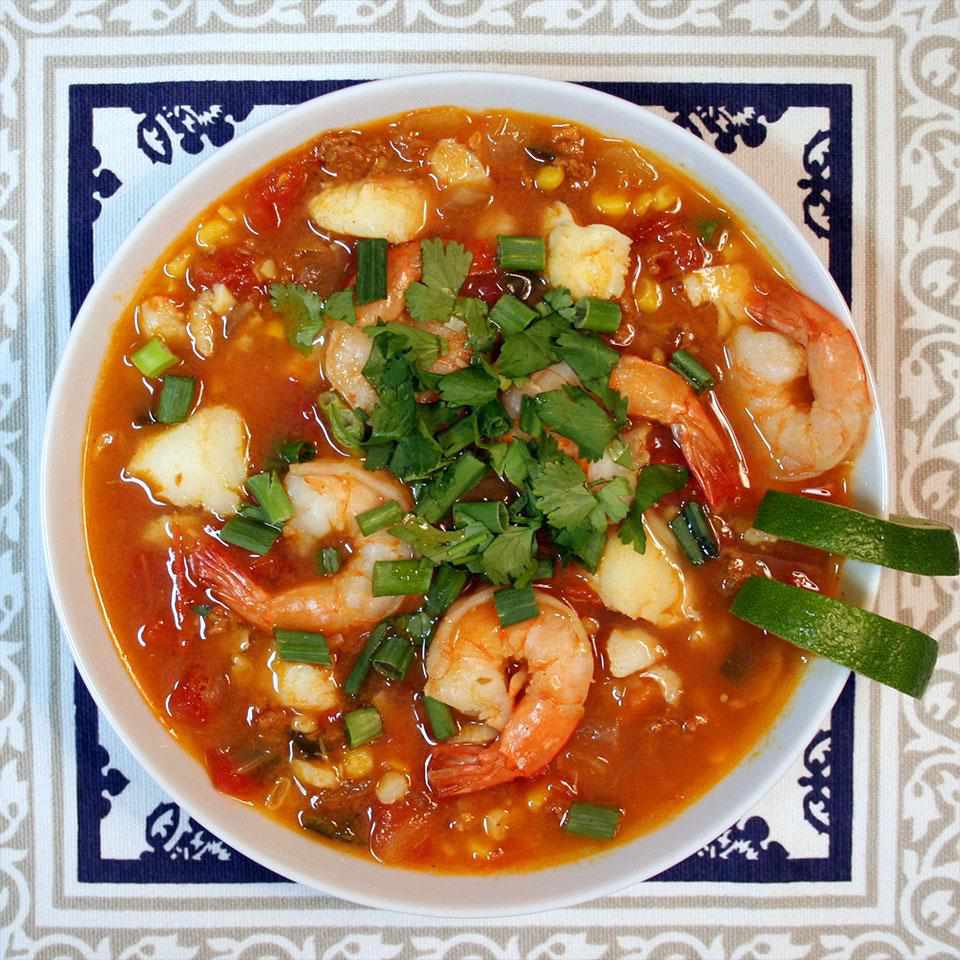 Treasure Island Spiced Tomato and Seafood Stew