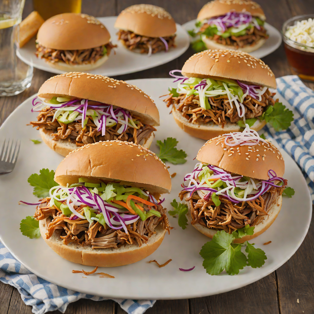 Springfield-Style Pulled Pork Sandwiches with Tangy Slaw