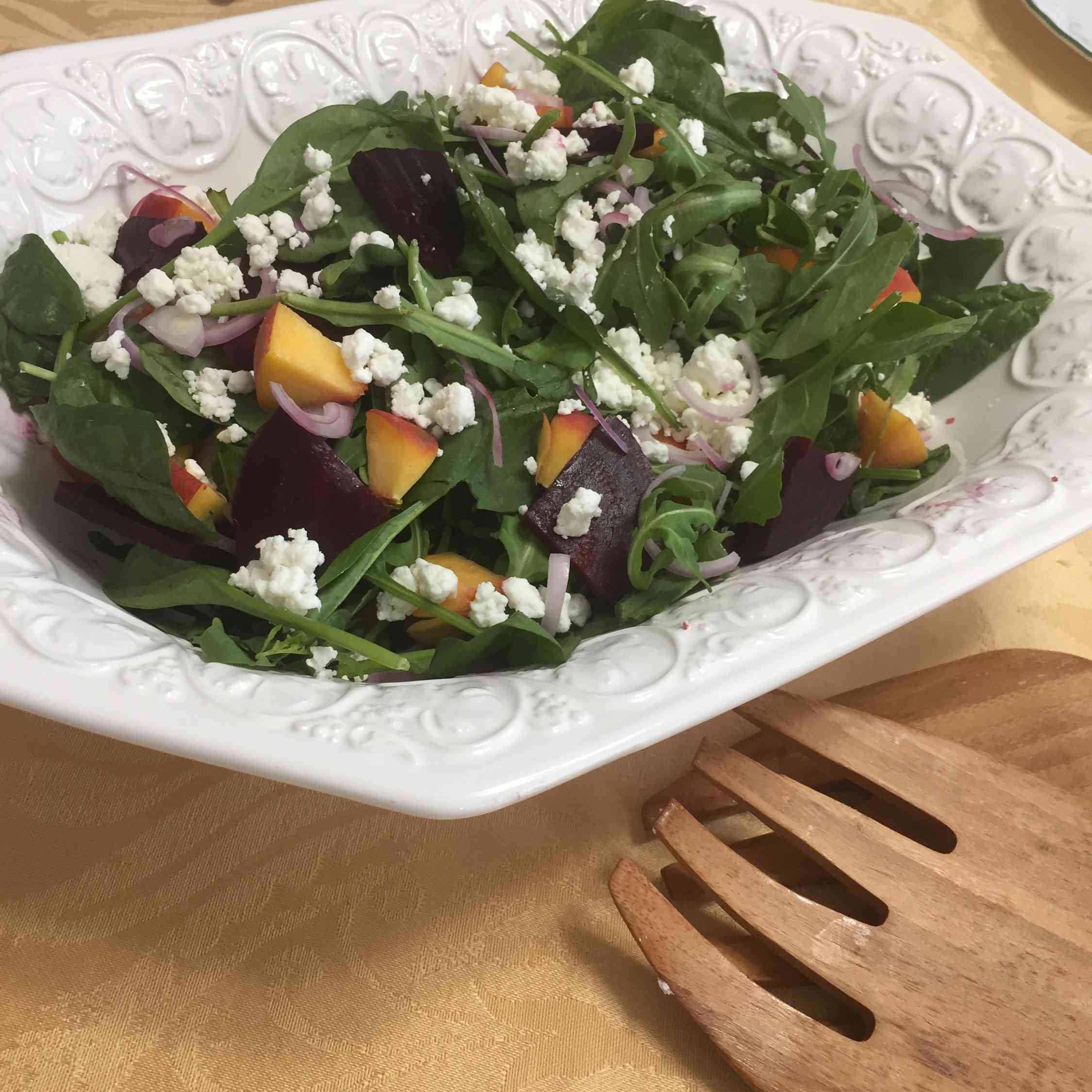 Springfield Arts-Inspired Roasted Beet and Goat Cheese Salad