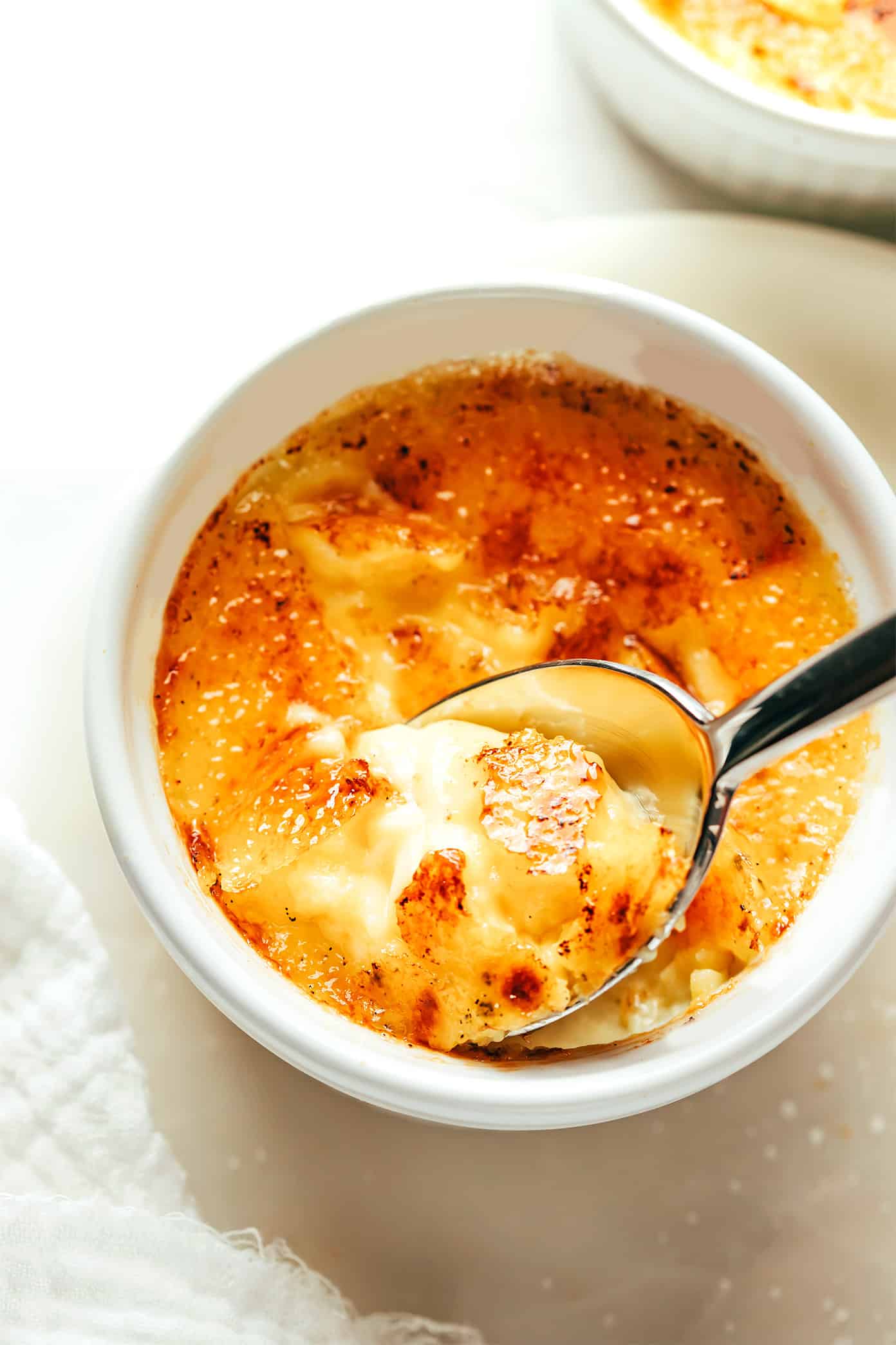 Honey-Roasted Peach Crème Brûlée