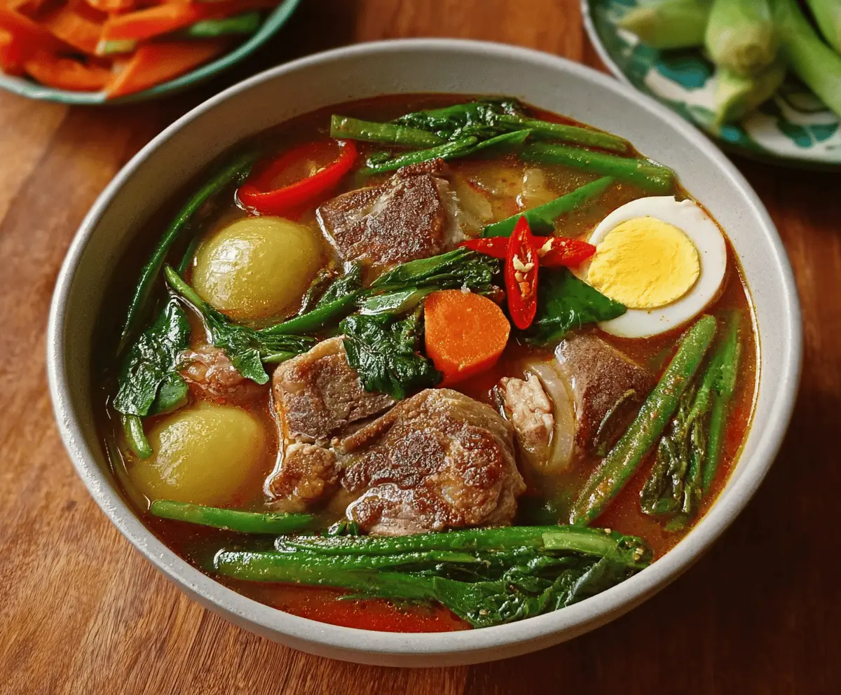 Pork and Pineapple Sinigang with Tamarind Broth