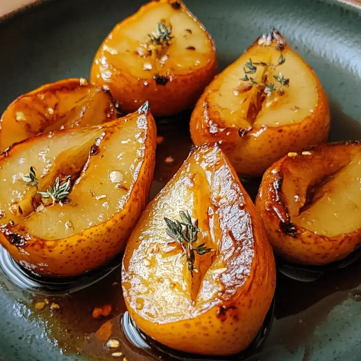 Honey-Roasted Pears with Greek Yogurt and Pistachios