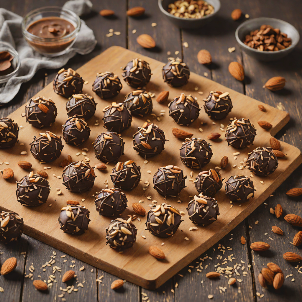 No-Bake Dark Chocolate Almond Energy Bites