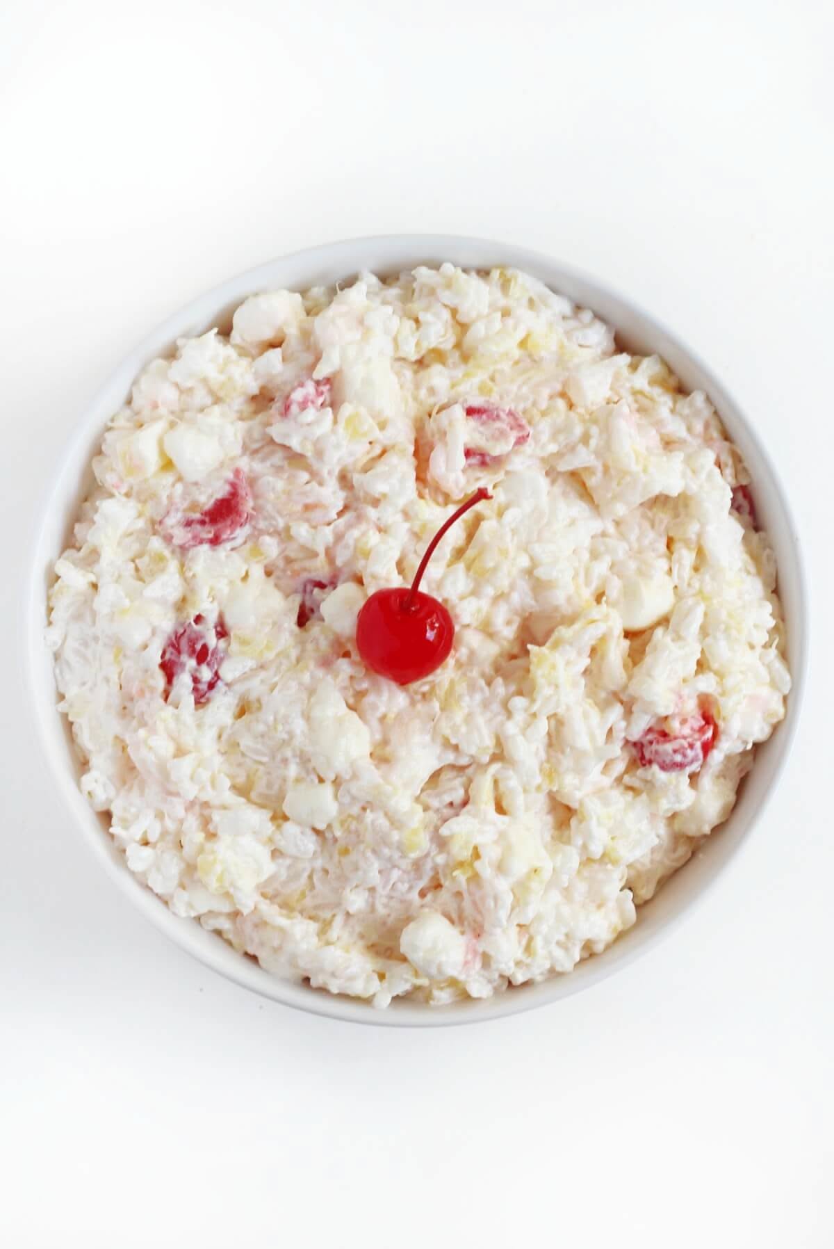 Honey Almond Glorified Rice Salad