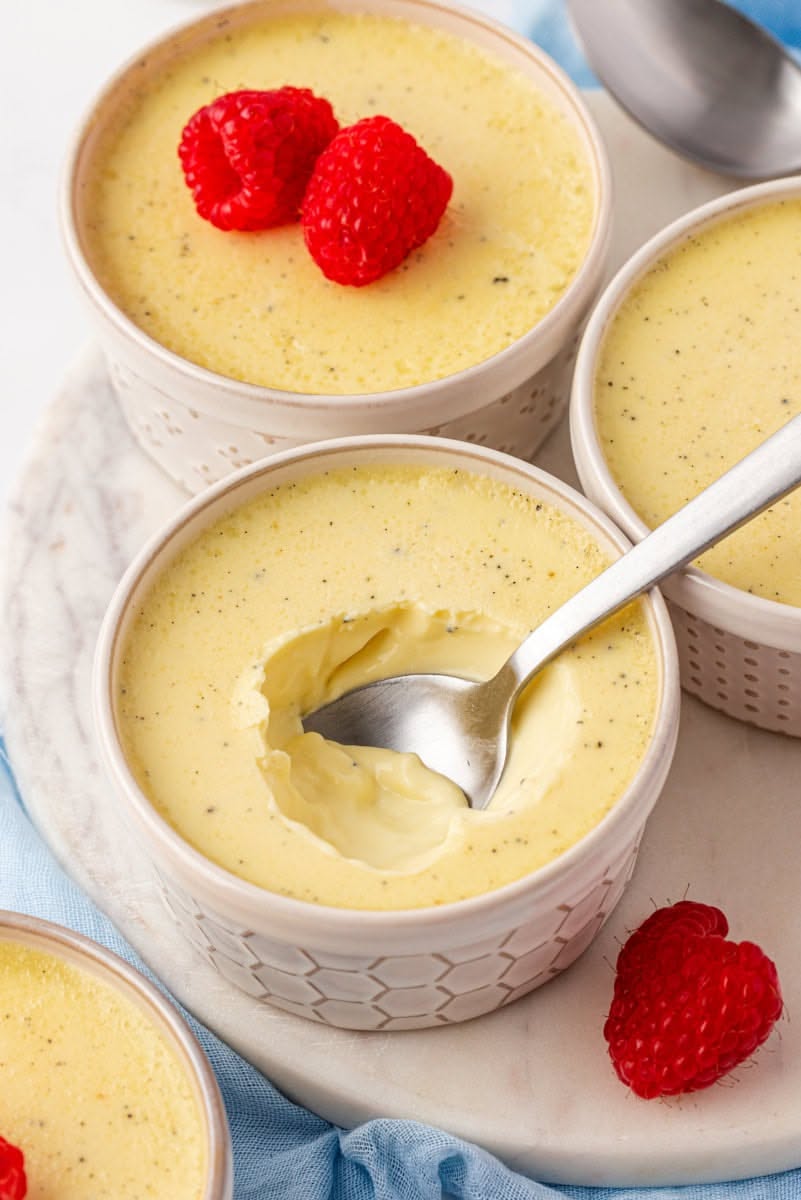 Lightened-Up Vanilla Bean Crème Brûlée