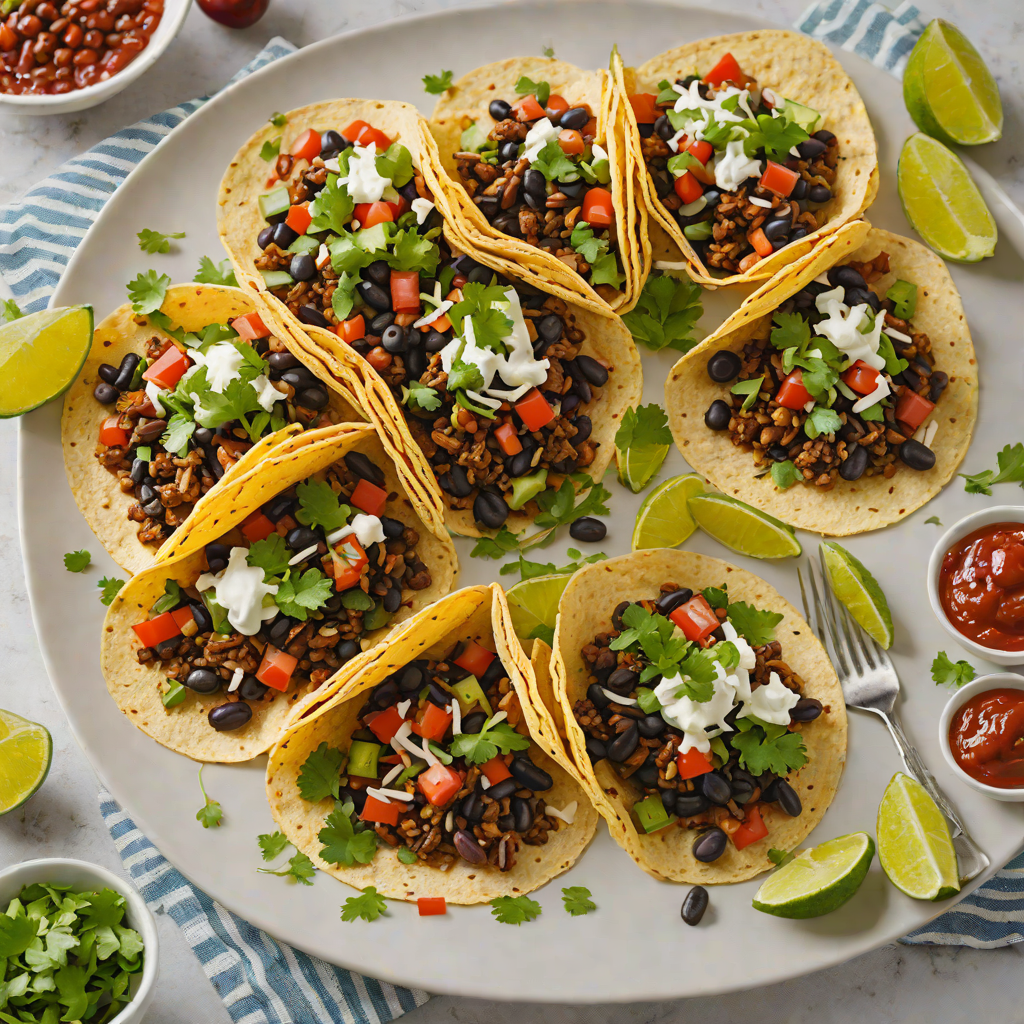 Half-Spoon Spiced Mexican Black Bean Tacos