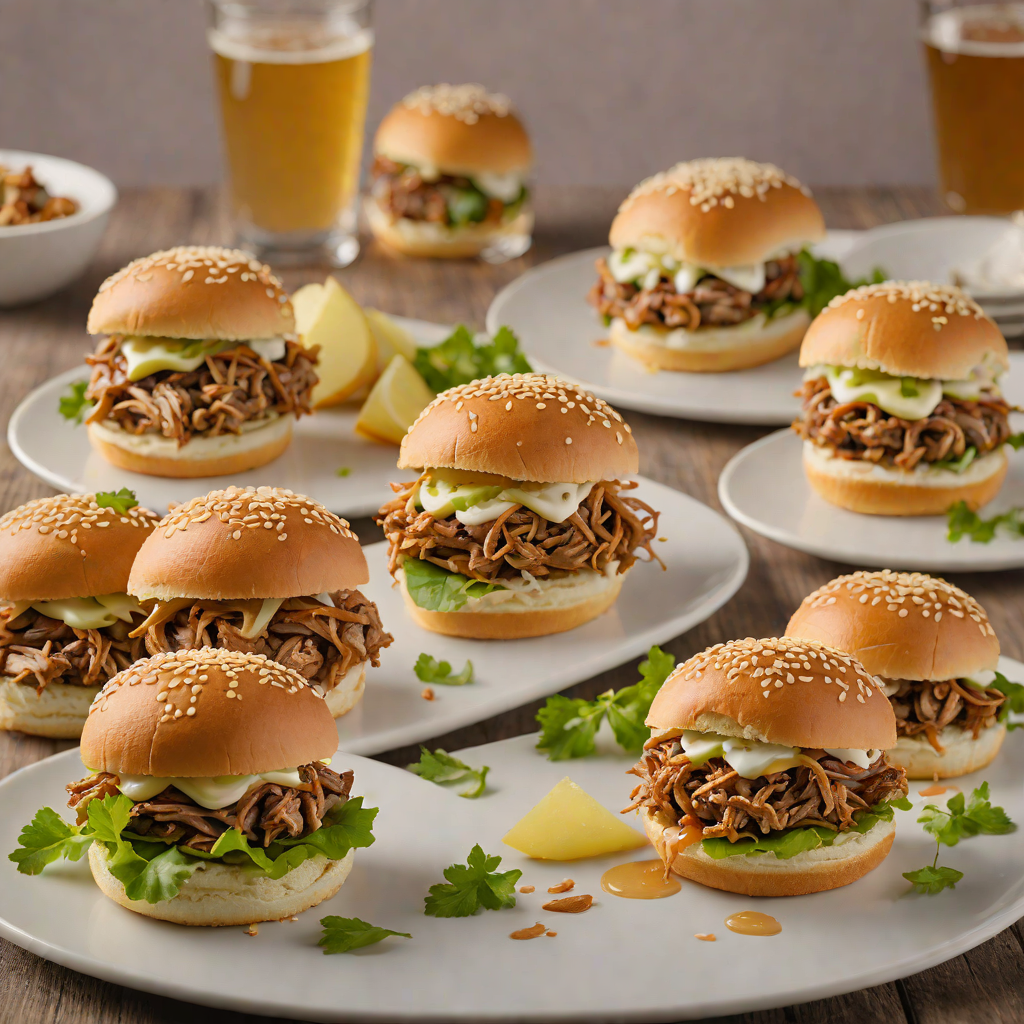 Half-Pint Summer Cider Pulled Pork Sliders