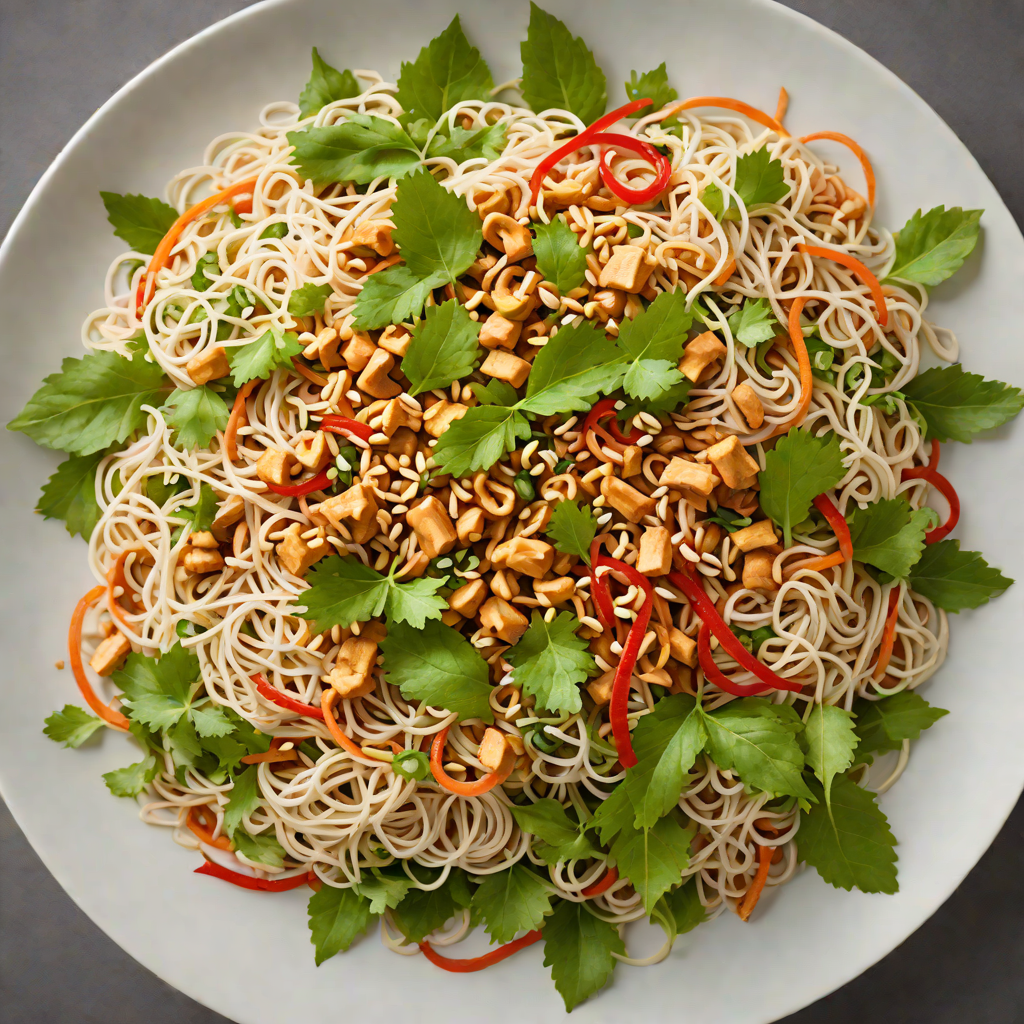 Spicy Peanut and Tamarind Vietnamese Noodle Salad