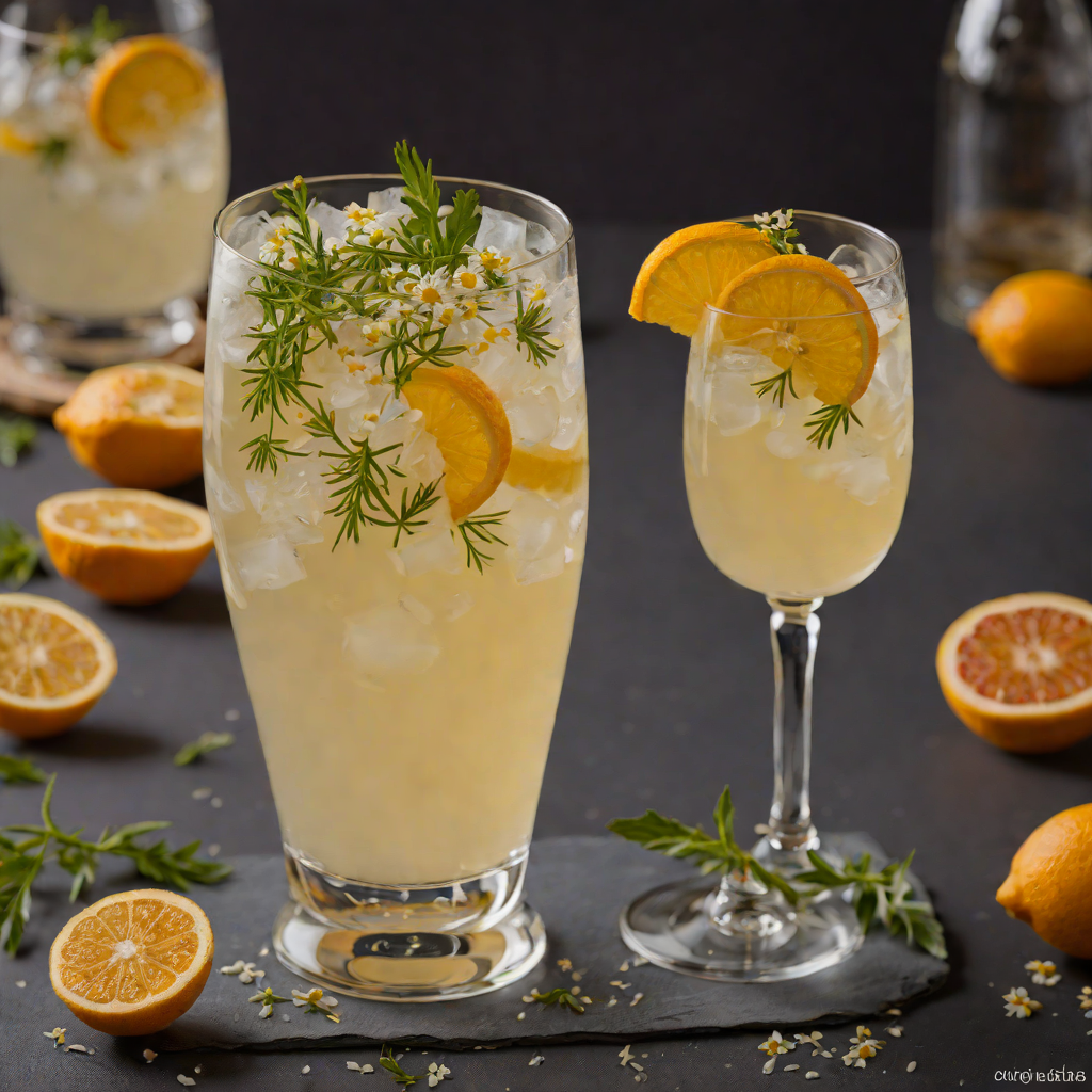 Citrus-Chamomile Gin Fizz