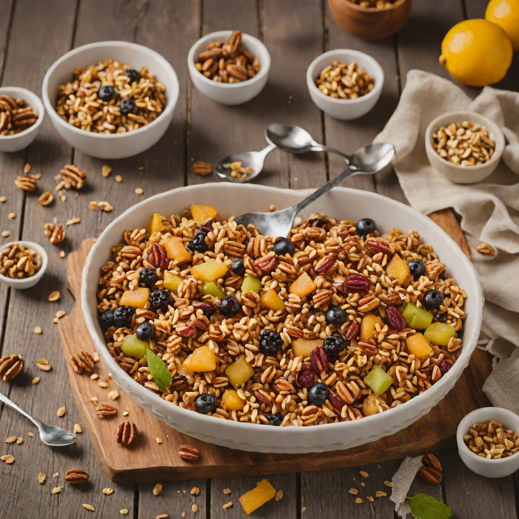 Baked Oat and Walnut Fruit Crisp