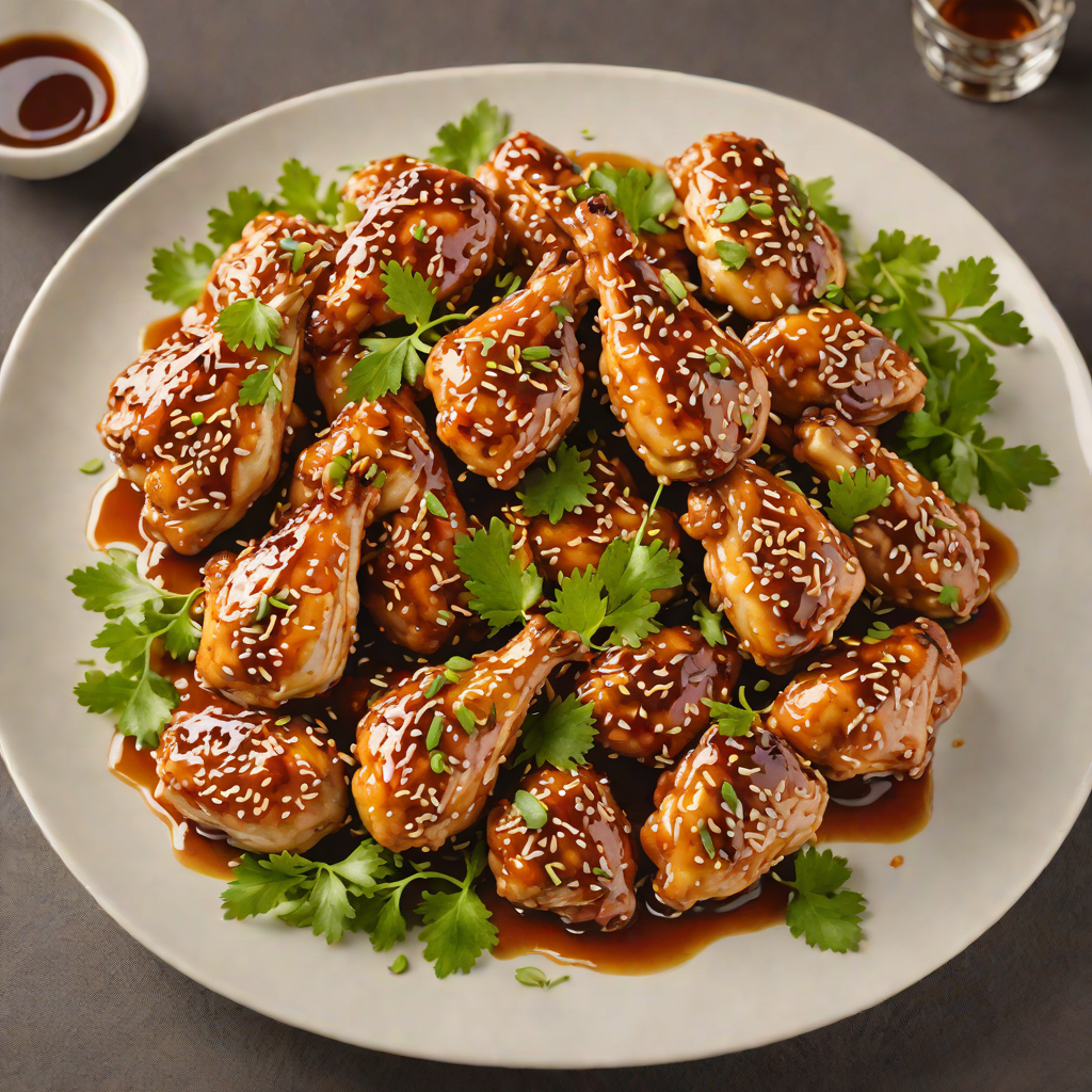 Sautéed Chicken with Honey Garlic and Sesame Glaze