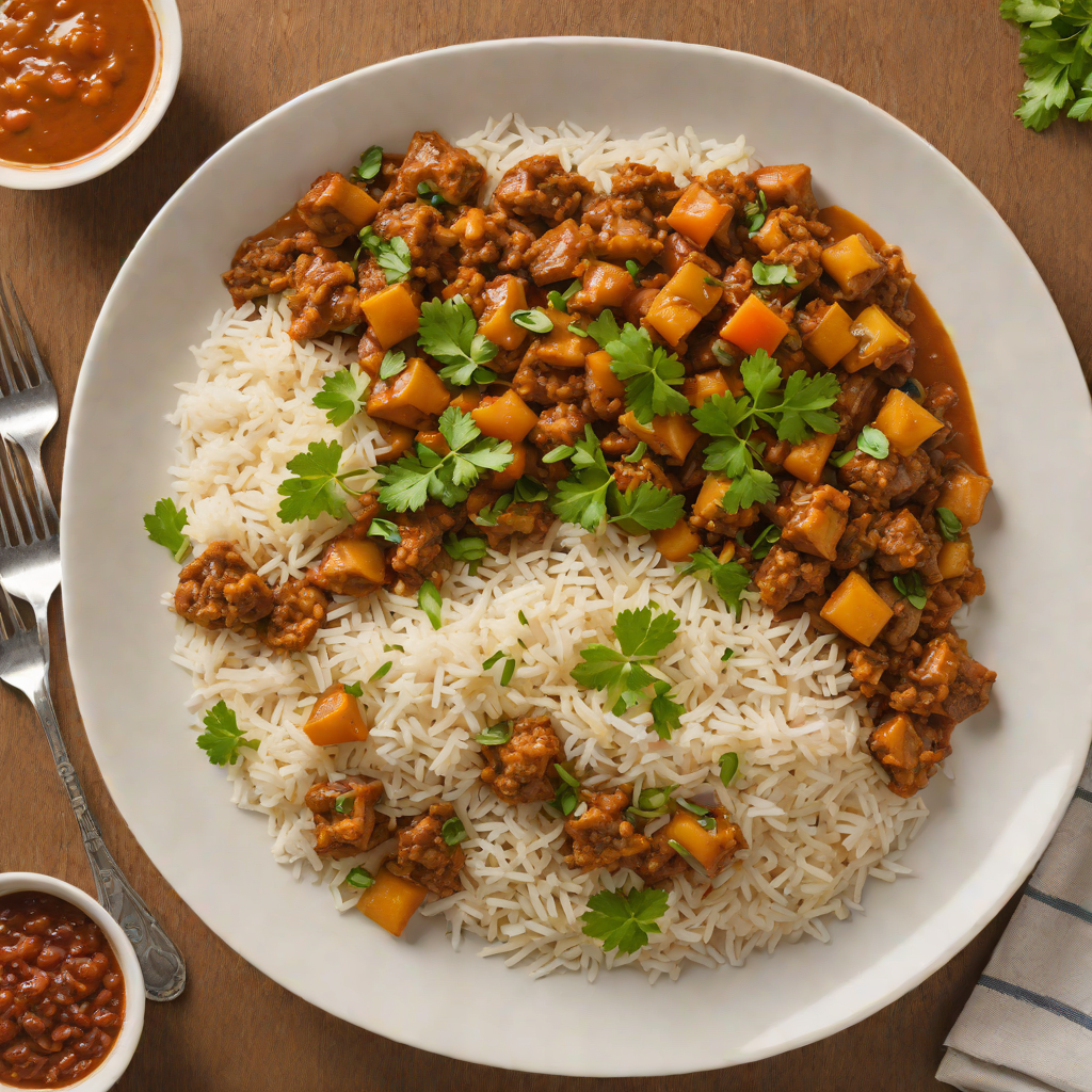 Stovetop Ethiopian Curry with Onions and Basmati Rice