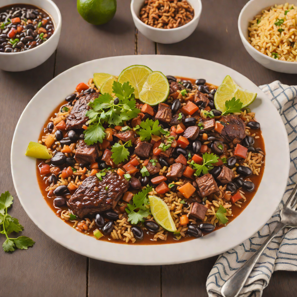 Baked Feijoada-Style Black Bean Casserole with Pork