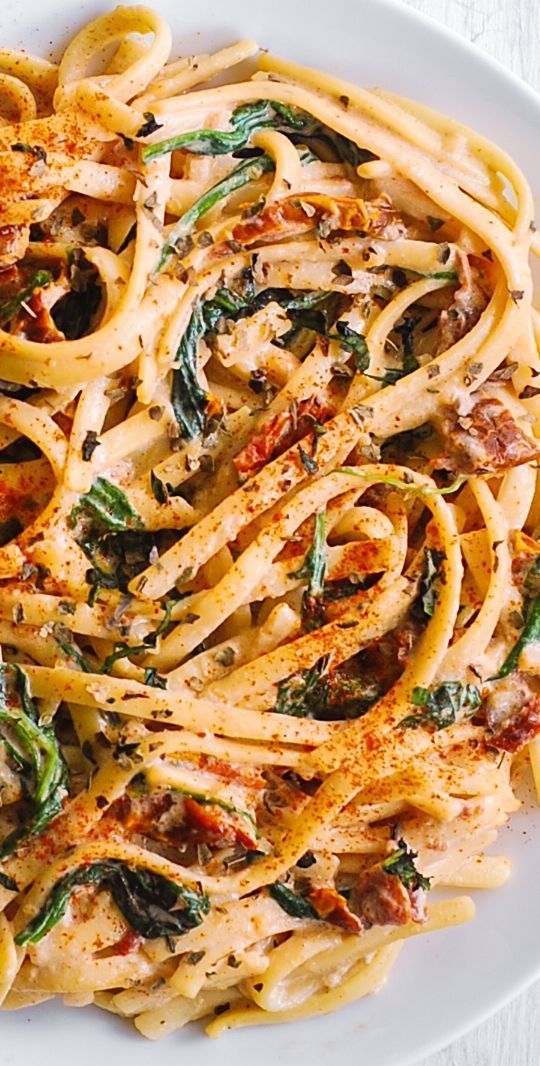 Sun-Dried Tomato & Herb Linguine