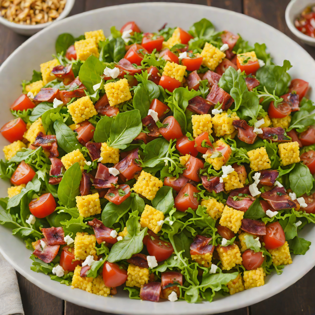 Springfield-Inspired Cornbread Salad with Bacon and Tomatoes