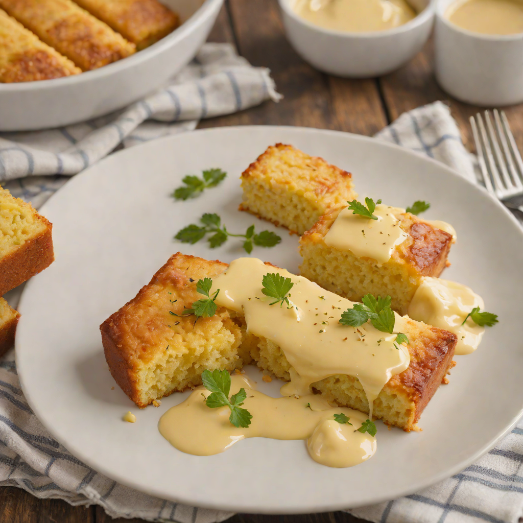 Springfield-Style Cornbread with Honey Butter Glaze