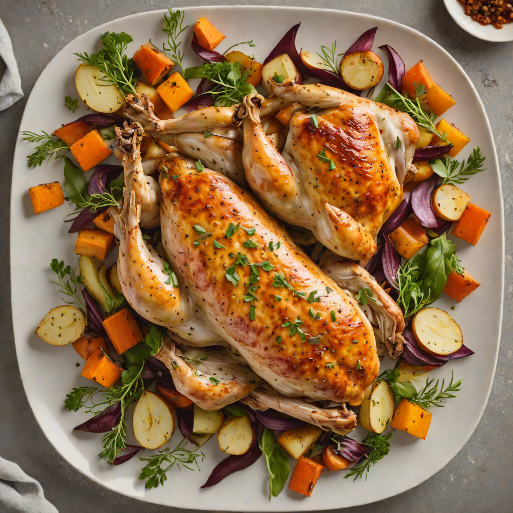 Sheet Pan Roasted Ozark Chicken with Root Vegetables