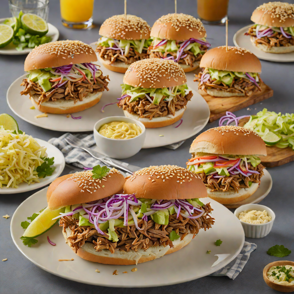 Springfield-Inspired Pulled Pork Sandwiches with Tangy Mustard Slaw