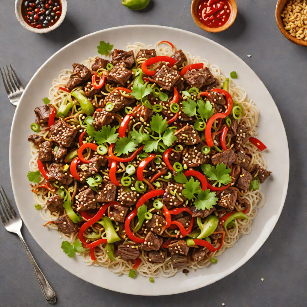 Sichuan-Style Spicy Stir-Fried Beef with Garlic and Chili