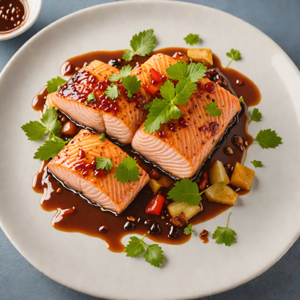 Pan-Seared Salmon with Tamarind-Chili Glaze