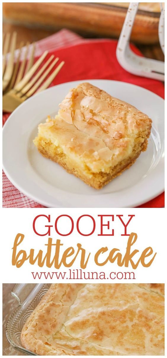 Sheet Pan Gooey Butter Cake with Cream Cheese Swirl