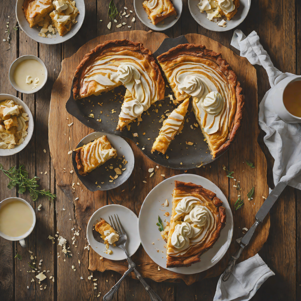 Skillet Gooey Butter Cake with Cream Cheese Swirl