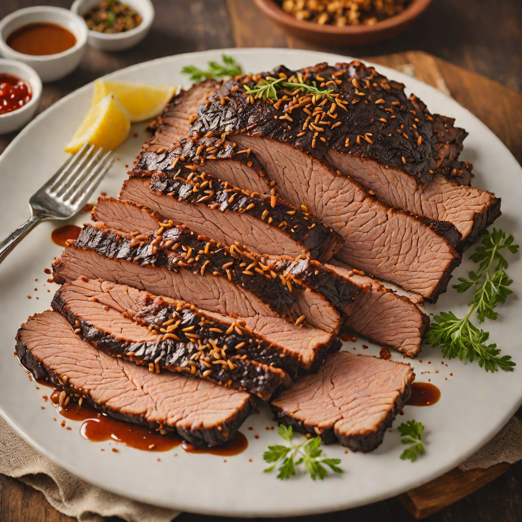 Smoked Texas-Style Brisket with Spicy Dry Rub