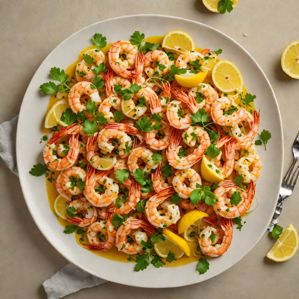 Sautéed Garlic Shrimp with Spanish Lemon and Parsley