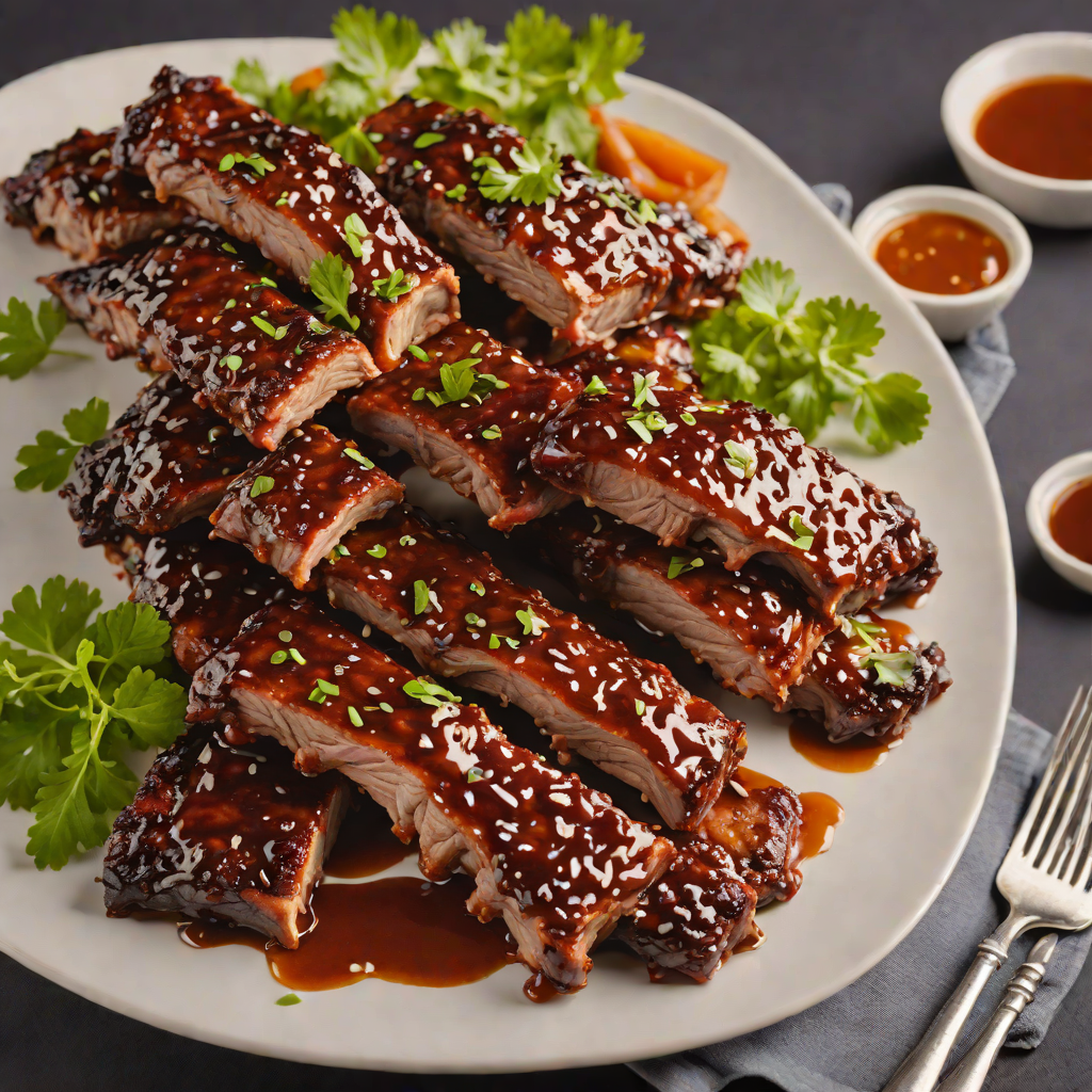 Mesquite-Smoked Baby Back Ribs with Sweet and Tangy Glaze