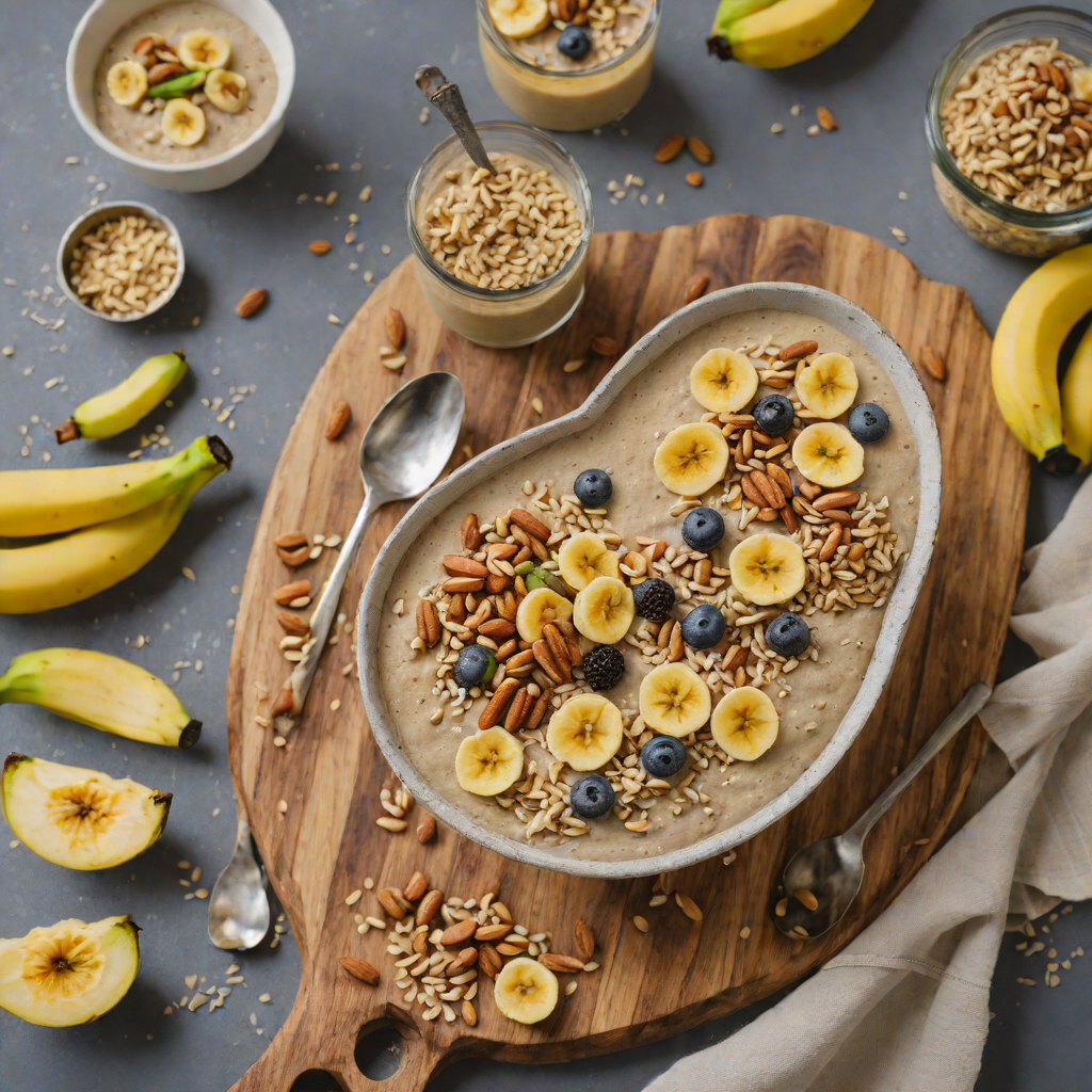 No-Bake Peanut Butter Chia Pudding with Banana