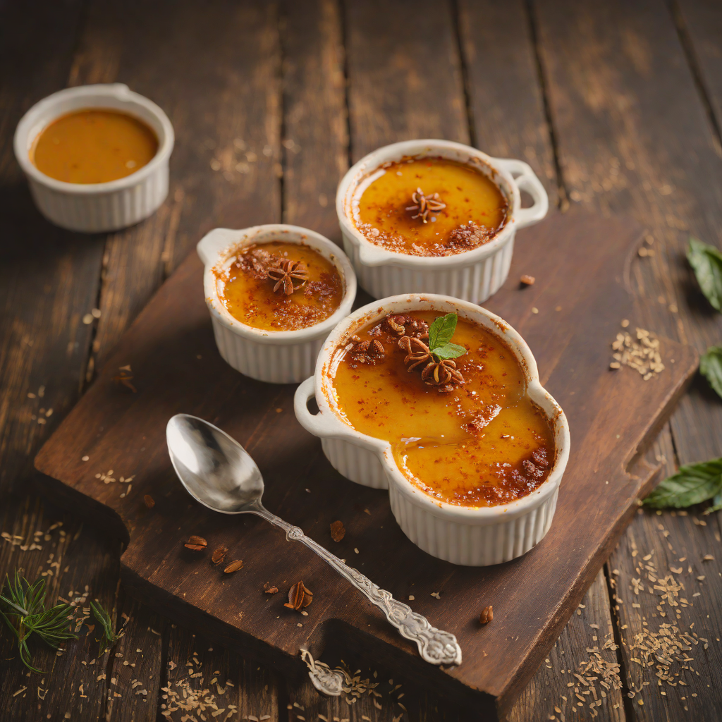 Classic Crème Brûlée with Vanilla Bean and Caramelized Sugar