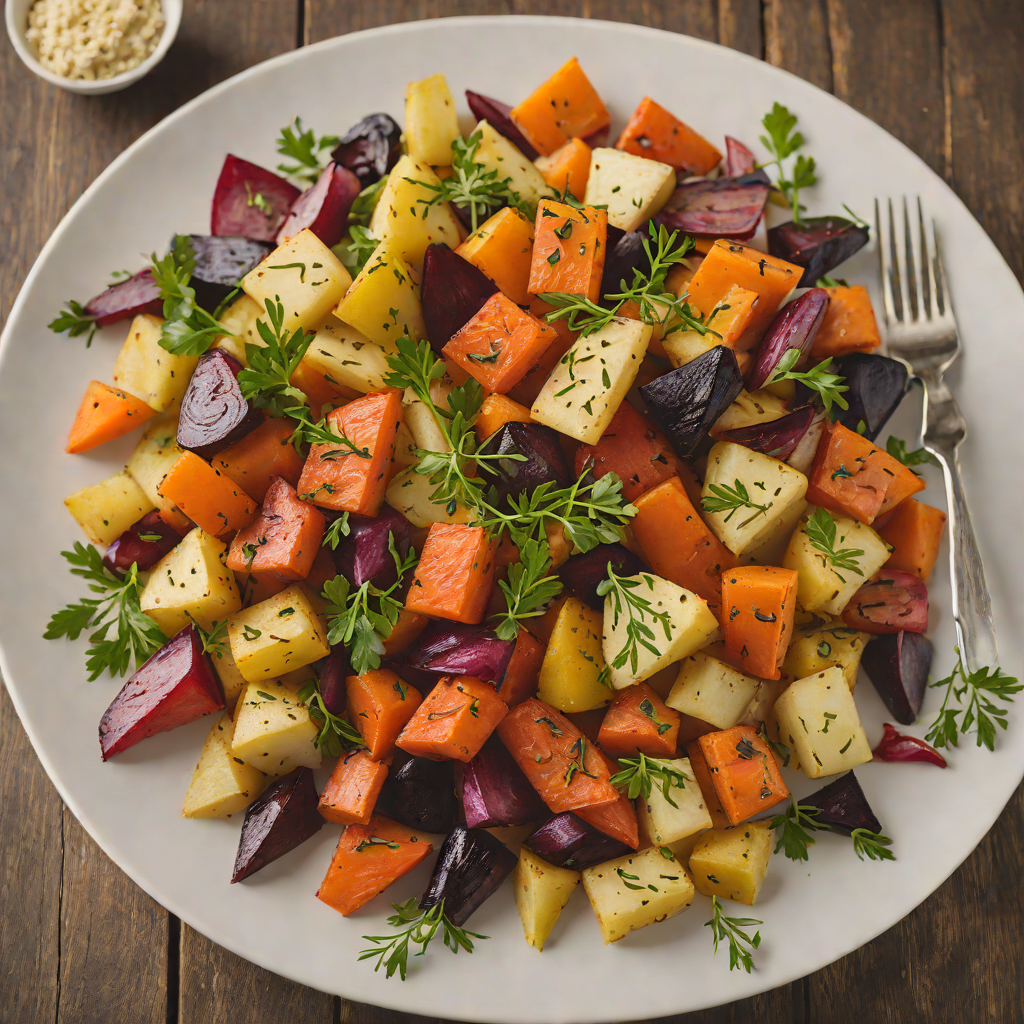 Arendelle-Inspired Roasted Root Vegetable Medley