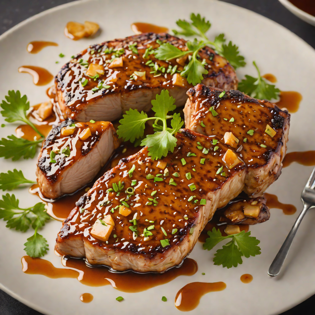 Spiced Whiskey-Glazed Pork Chops with Honey and Garlic