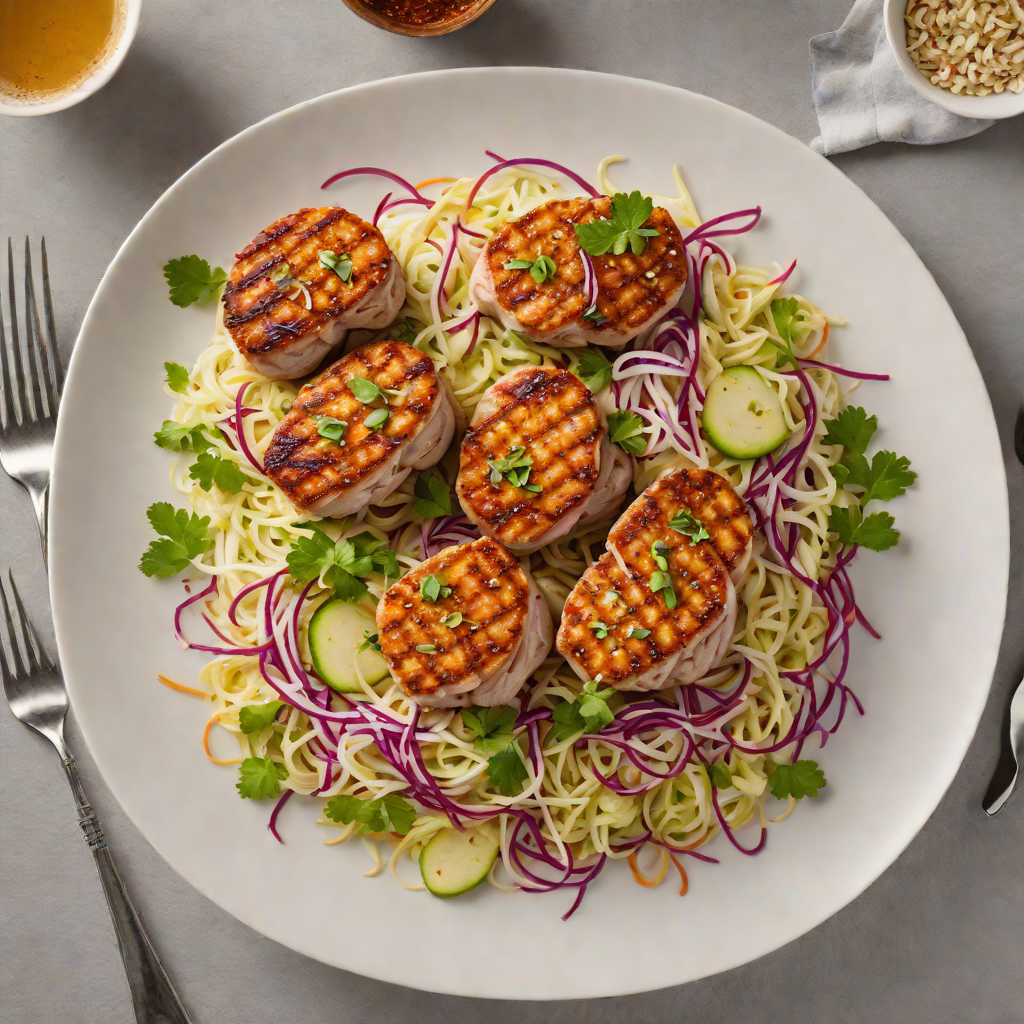 Pan-Seared Pork Tenderloin Medallions with Apple Cabbage Slaw